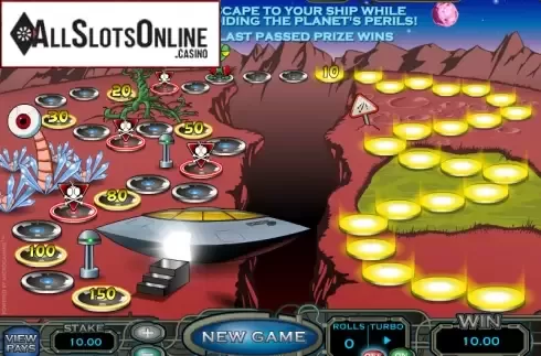 Win screen. Space Evader Gold from Microgaming