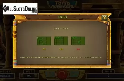 Ways to win screen