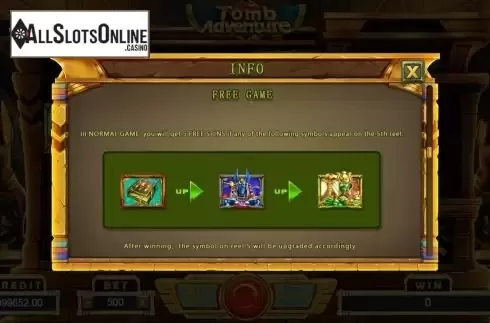 Free game screen