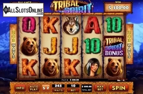 Win Screen. Tribal Spirit from GMW