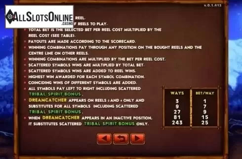 Game Rules. Tribal Spirit from GMW