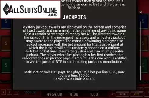 Jackpots. Twinkling Hot 5 from Fazi