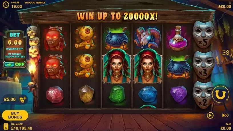 Voodoo Temple slot screenshot 1