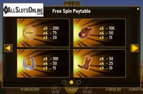 Paytable 2