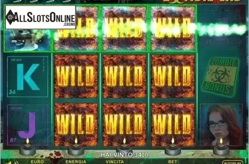 Reel Screen. Zombie Lab from Octavian Gaming