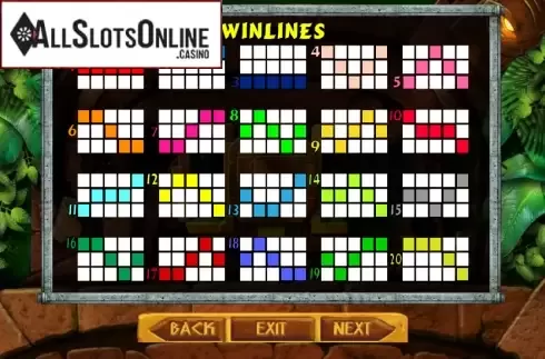 Paytable 4. Zuma (Gamesys) from Gamesys