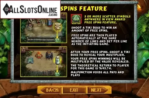 Paytable 3. Zuma (Gamesys) from Gamesys