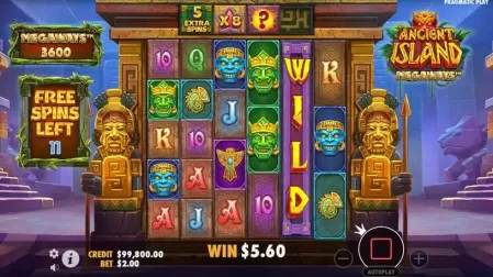 Ancient Island Megaways slot screenshot 3