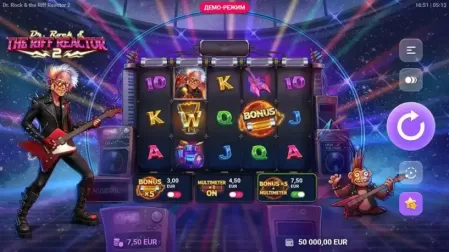 Dr. Rock & the Riff Reactor 2 slot screenshot 1