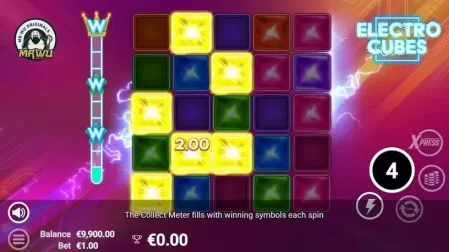 Electro Cubes slot screenshot 4