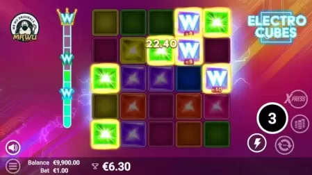 Electro Cubes slot screenshot 5