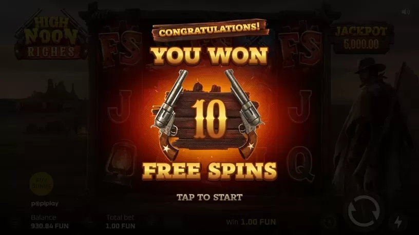 High Noon Riches slot screenshot 3