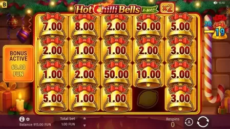 Hot Chilli Bells 100 slot screenshot 6