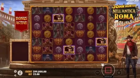 John Hunter Nell'Antica Roma slot screenshot 2