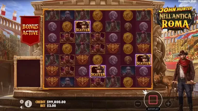 John Hunter Nell'Antica Roma slot screenshot 2