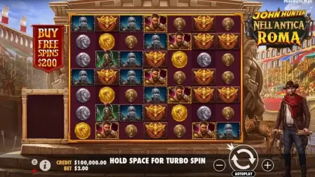 John Hunter Nell'Antica Roma slot screenshot 1