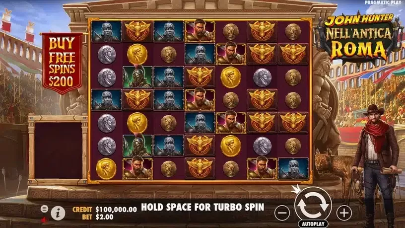 John Hunter Nell'Antica Roma slot screenshot 1