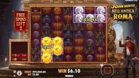 John Hunter Nell'Antica Roma slot screenshot 5