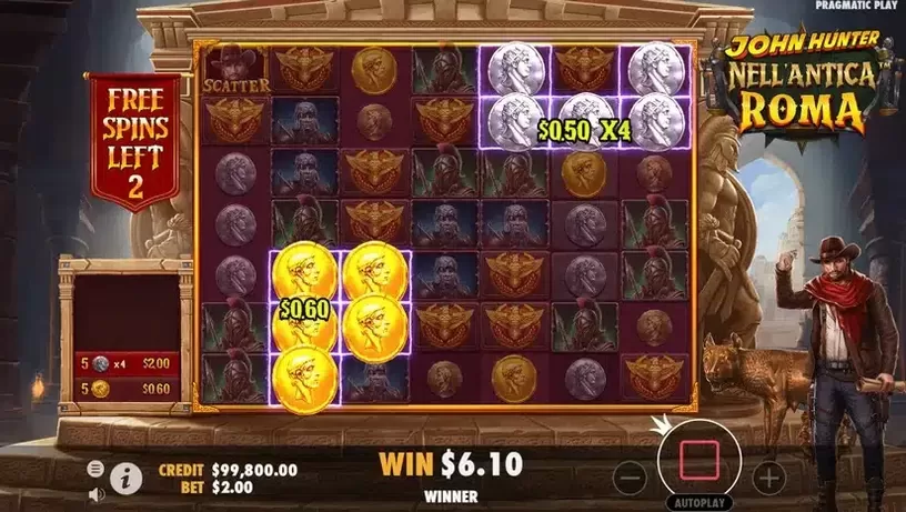 John Hunter Nell'Antica Roma slot screenshot 5