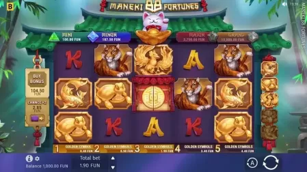 Maneki 88 Fortunes slot screenshot 1