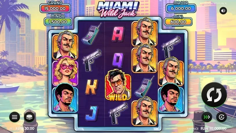 Miami Wild Jack slot screenshot 1