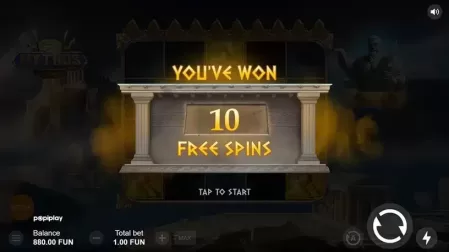 Mythos slot screenshot 3
