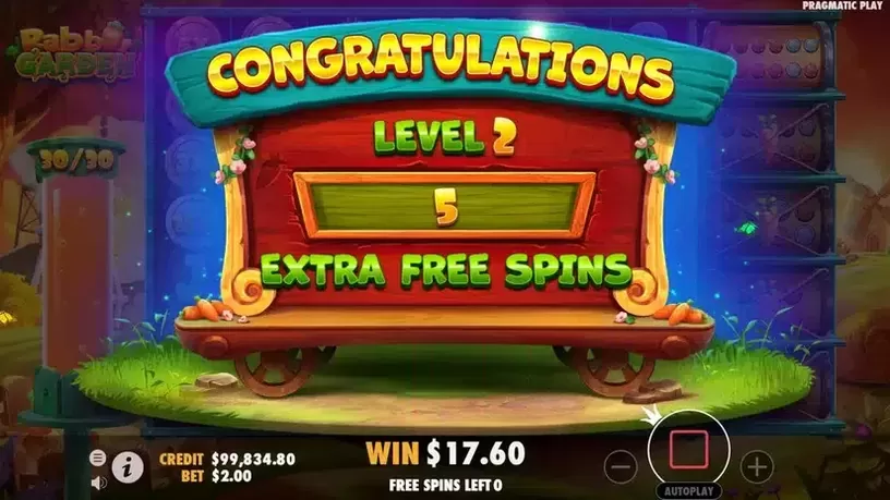 Rabbit Garden slot screenshot 7