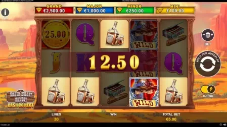 Silver Bullet Bandit Cash Collect slot screenshot 6