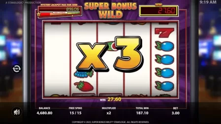 Super Bonus Wild slot screenshot 6