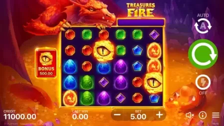 Treasures of Fire: Scatter Pays slot screenshot 1