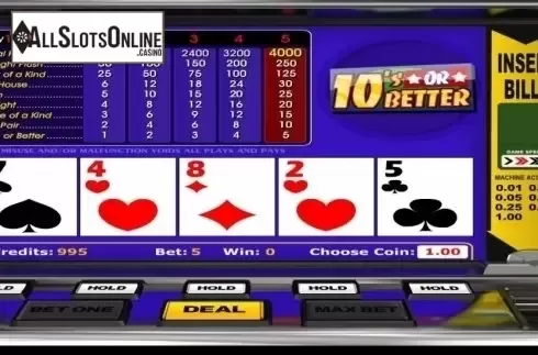 Game Screen 2. 10's or Better (Betsoft) from Betsoft