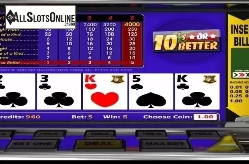 Game Screen 4. 10's or Better (Betsoft) from Betsoft