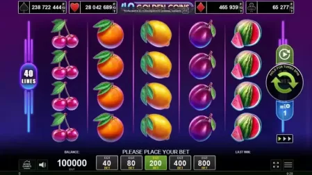 40 Golden Coins slot screenshot 1