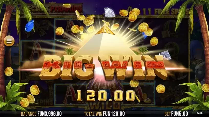 4 Secret Pyramids slot screenshot 6