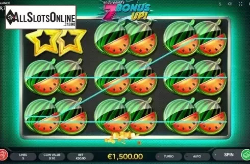 Win Screen. 7 Bonus Up from Endorphina