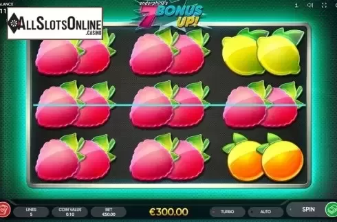 Win Screen 3. 7 Bonus Up from Endorphina