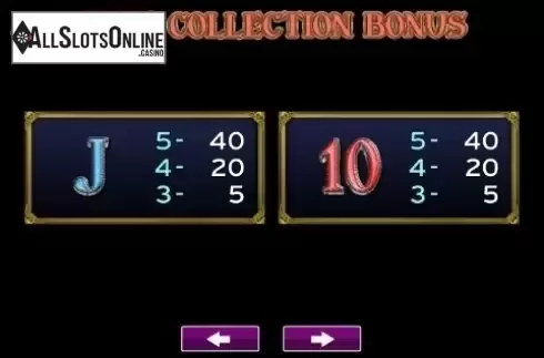 Paytable 3. A Night of Mystery from High 5 Games