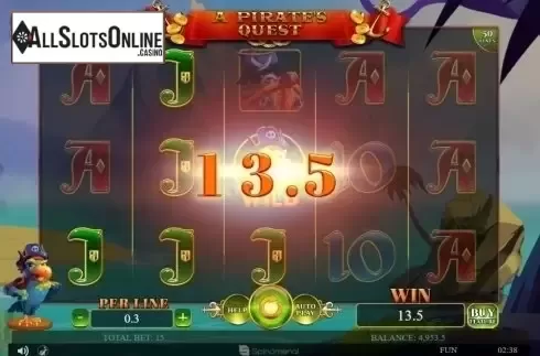 Win Screen. A Pirate's Quest (Spinomenal) from Spinomenal