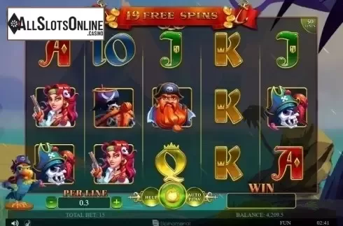 Free Spins 2. A Pirate's Quest (Spinomenal) from Spinomenal