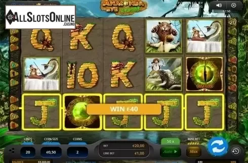 5 of a kind win screen. Anaconda Eye Rapids from Oryx