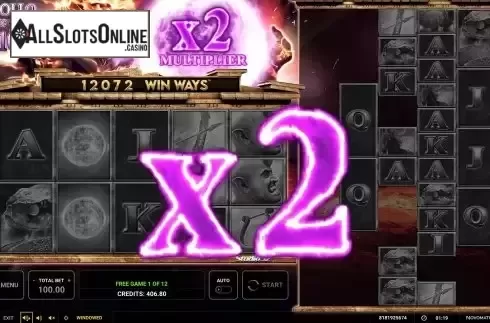 Free Spins Multiplier Win Screen