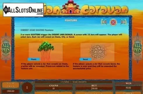 Screen5. Arabian Caravan from Microgaming