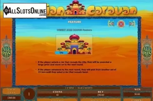 Screen6. Arabian Caravan from Microgaming