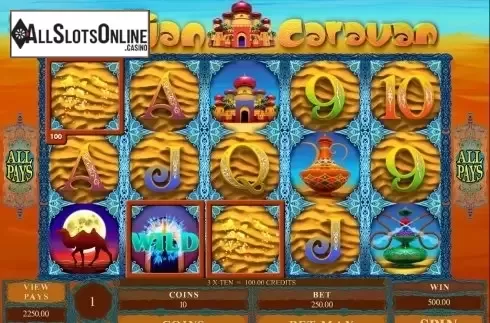 Screen9. Arabian Caravan from Microgaming