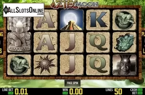 Freespins win. Aztec Moon HD from World Match