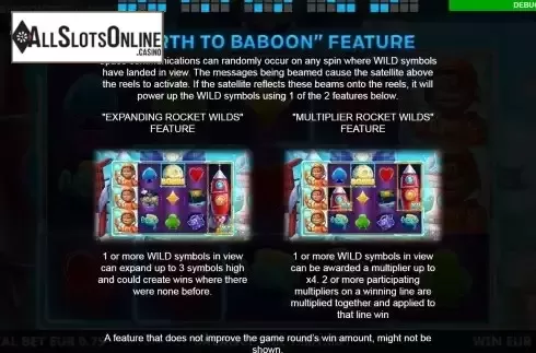 Features screen