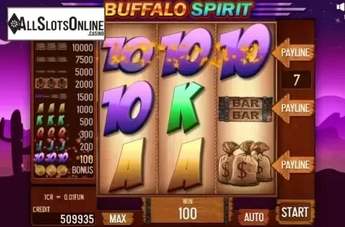 Win screen 3. Buffalo Spirit Pull Tabs from InBet Games