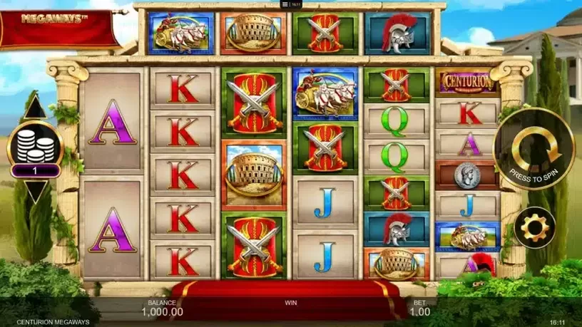 Centurion Megaways slot screenshot 
