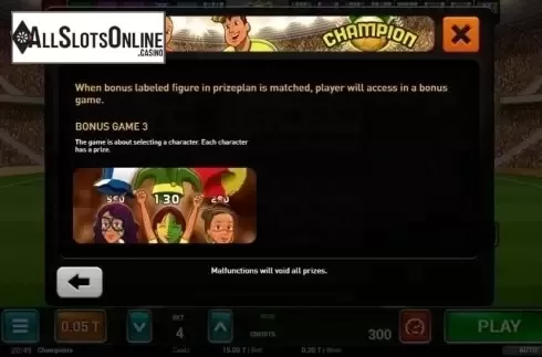Bonus 2. Champion Bingo from MGA