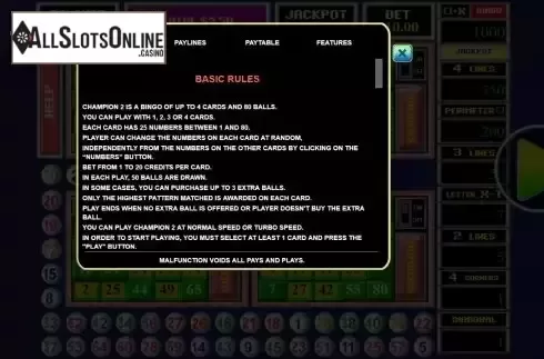 Paytable